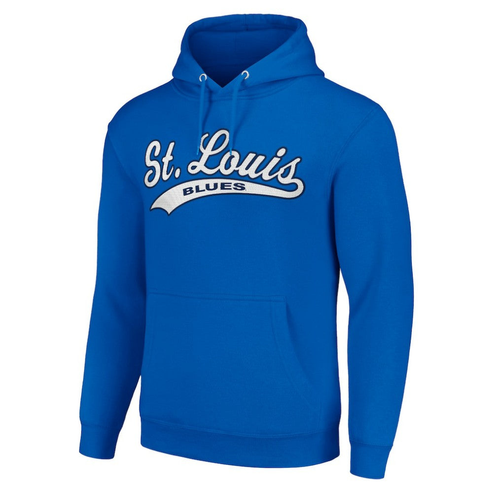 St. Louis Blues Starter Tailsweep Fleece Tri-Blend Pullover Hoodie - Blue - NHL 200652752
