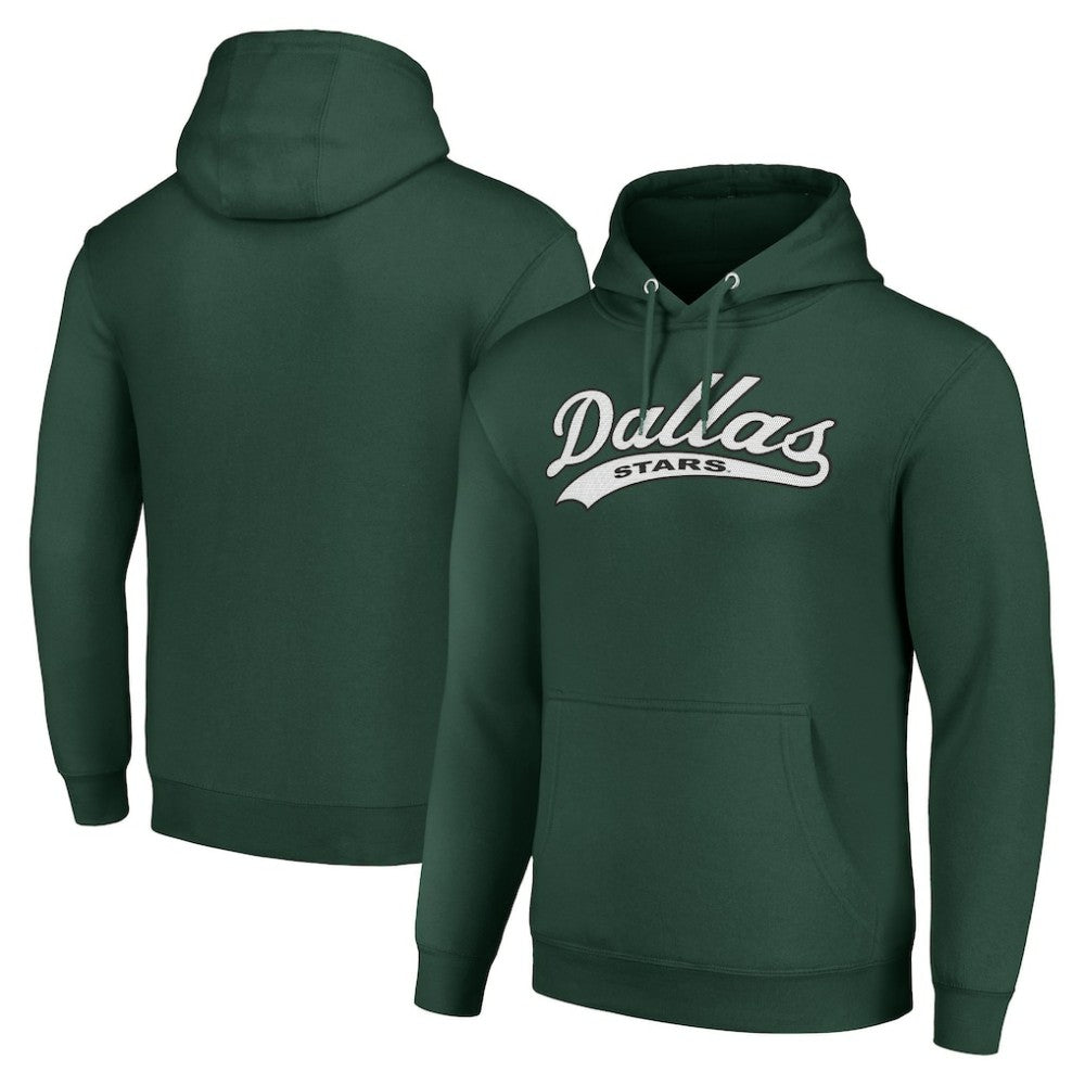 Dallas Stars Starter Tailsweep Fleece Tri-Blend Pullover Hoodie - Green - NHL 200652753