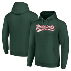 Minnesota Wild Starter Tailsweep Fleece Tri-Blend Pullover Hoodie - Green - NHL 200652754