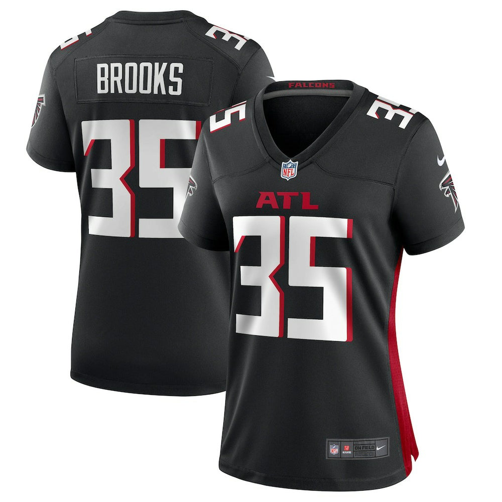 Nike Natrone Brooks Atlanta Falcons Women's Team Game Jersey Black