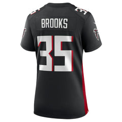 Nike Natrone Brooks Atlanta Falcons Women's Team Game Jersey Black