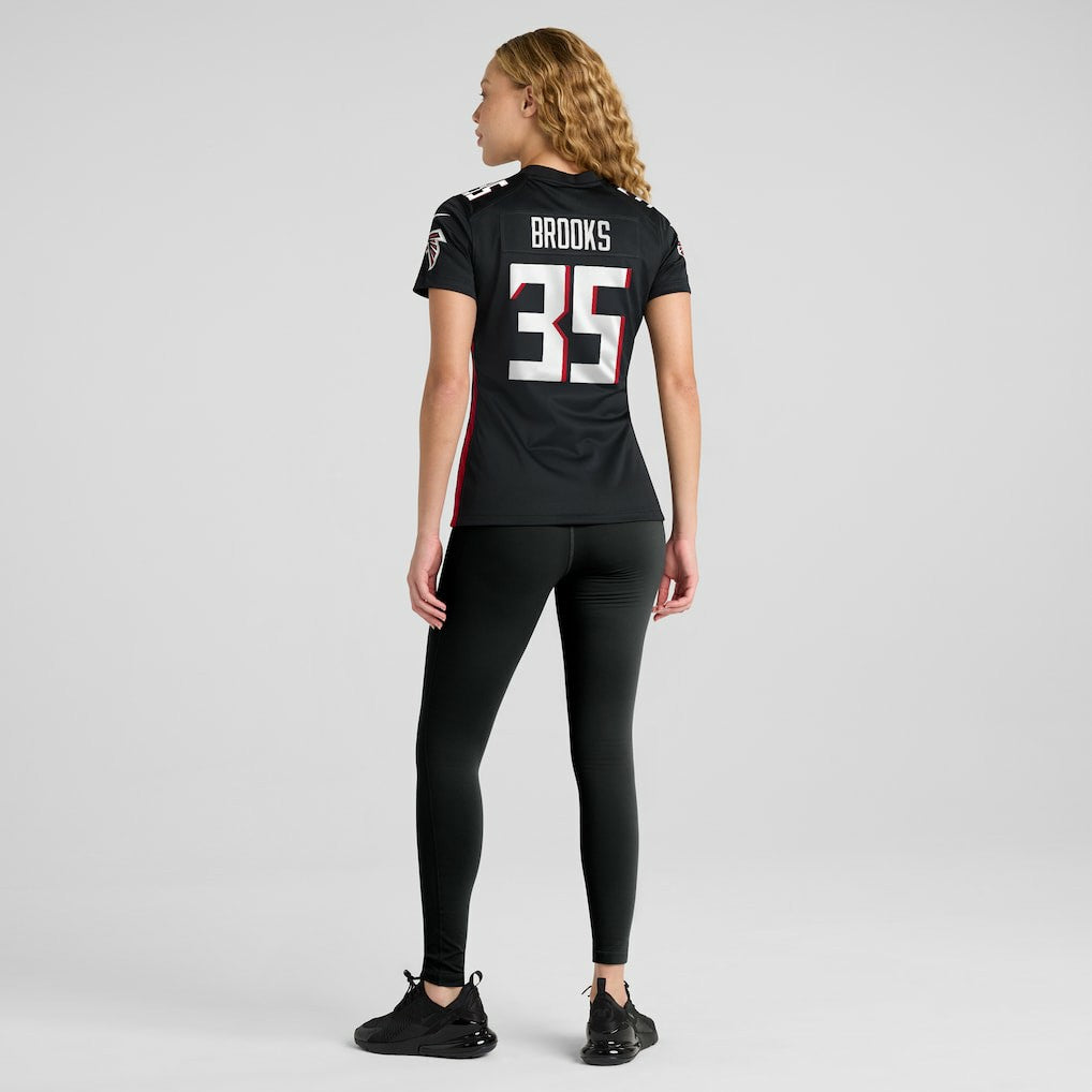 Nike Natrone Brooks Atlanta Falcons Women's Team Game Jersey Black
