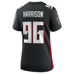 Nike Zach Harrison Atlanta Falcons Women's Team Game Jersey Black