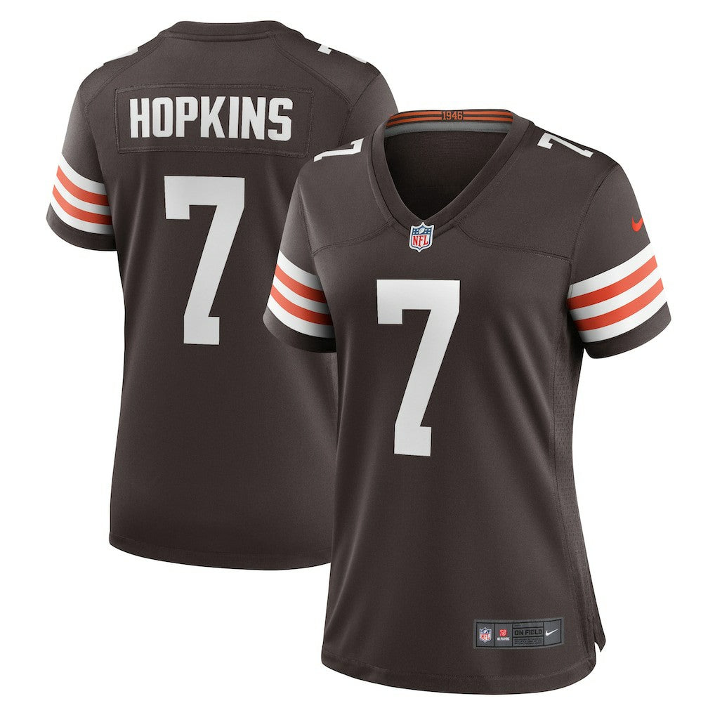 Nike Dustin Hopkins Cleveland Browns Women's Team Game Jersey Brown
