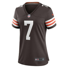 Nike Dustin Hopkins Cleveland Browns Women's Team Game Jersey Brown