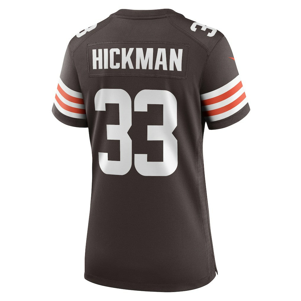 Nike Ronnie Hickman Cleveland Browns Women's Team Game Jersey Brown