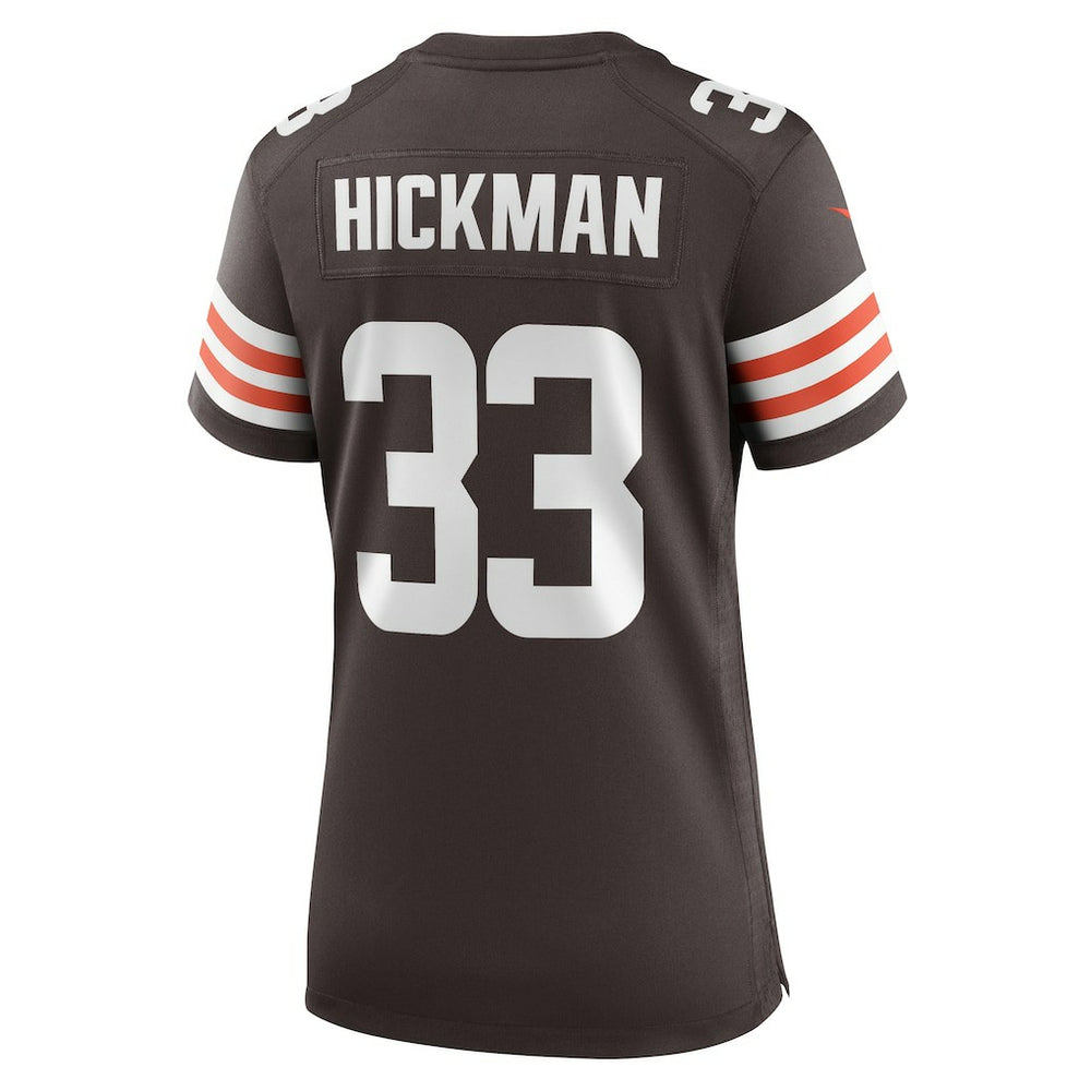 Nike Ronnie Hickman Cleveland Browns Women's Team Game Jersey Brown
