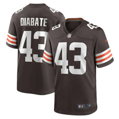 Nike Mohamoud Diabate Cleveland Browns Team Game Jersey Brown