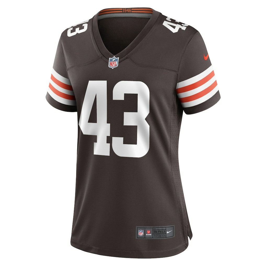 Nike Mohamoud Diabate Cleveland Browns Women's Team Game Jersey Brown