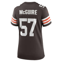Nike Isaiah McGuire Cleveland Browns Women's Team Game Jersey Brown
