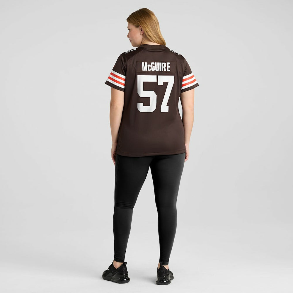 Nike Isaiah McGuire Cleveland Browns Women's Team Game Jersey Brown