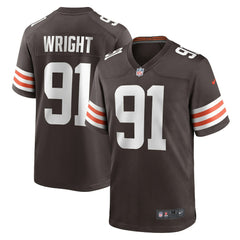 Nike Alex Wright Cleveland Browns Team Game Jersey Brown