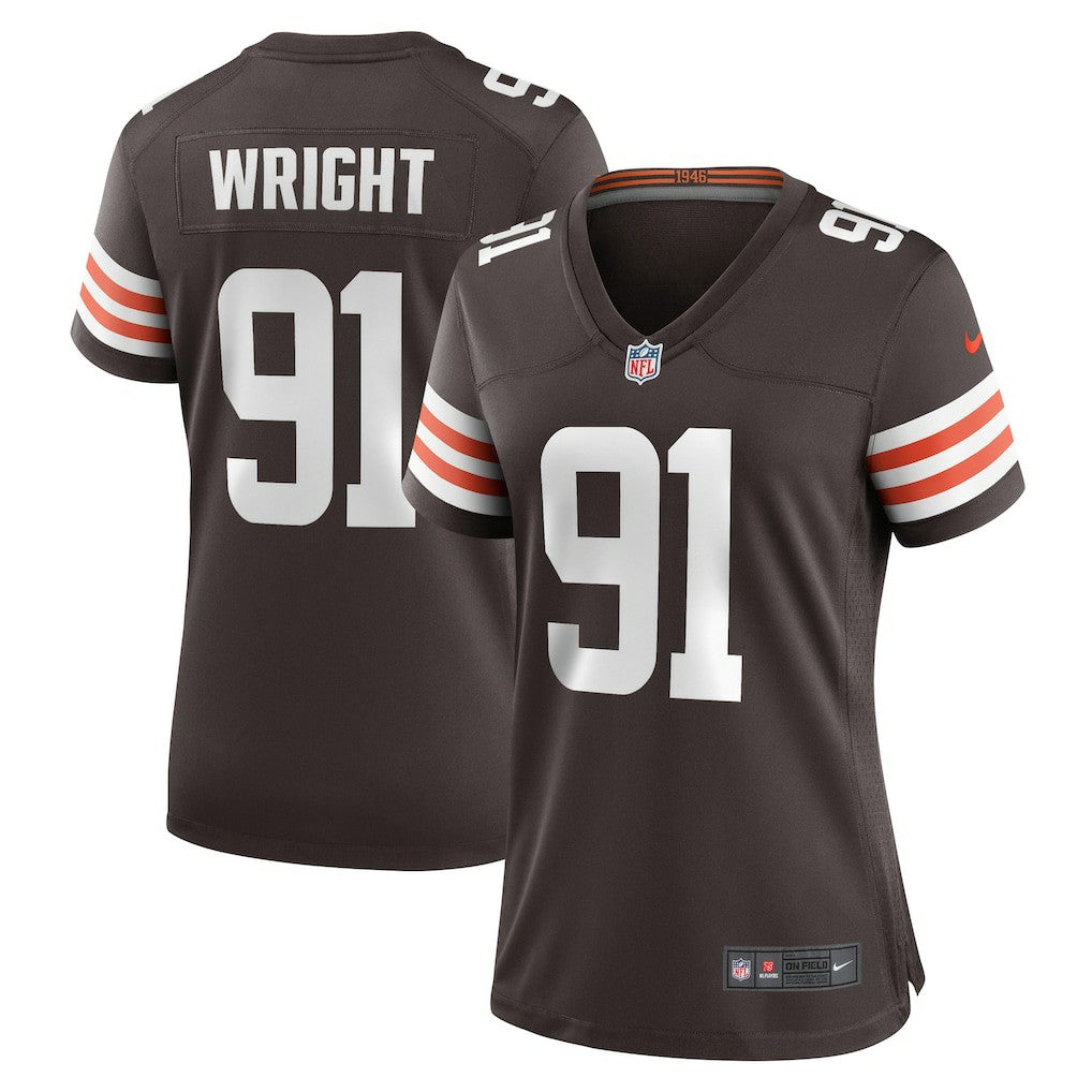 Nike Alex Wright Cleveland Browns Women's Team Game Jersey Brown