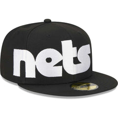 Brooklyn Nets Checkerboard UV 59FIFTY Fitted Hat Black | New Era online