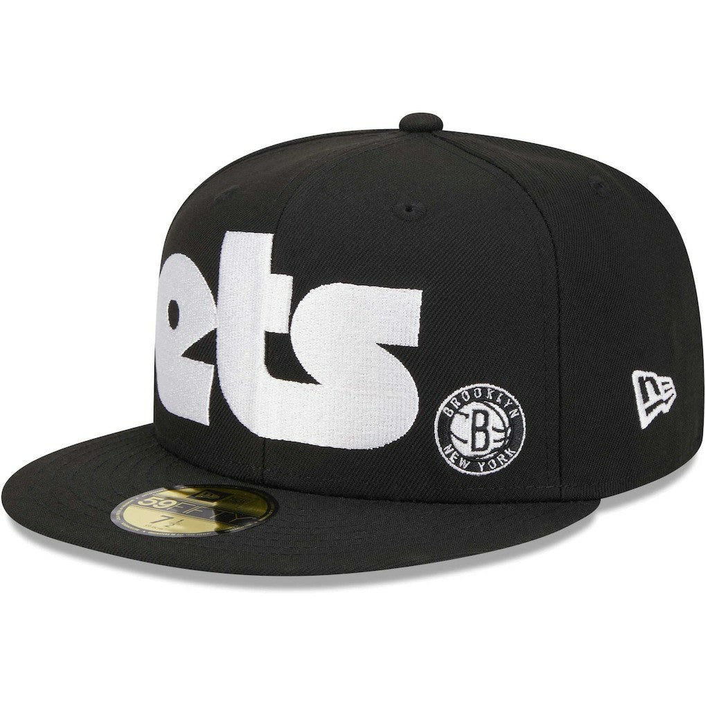 Brooklyn Nets Checkerboard UV 59FIFTY Fitted Hat Black | New Era online