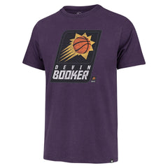 Devin Booker Phoenix Suns '47 Player Logo Vintage T-Shirt Purple | 47 brand US