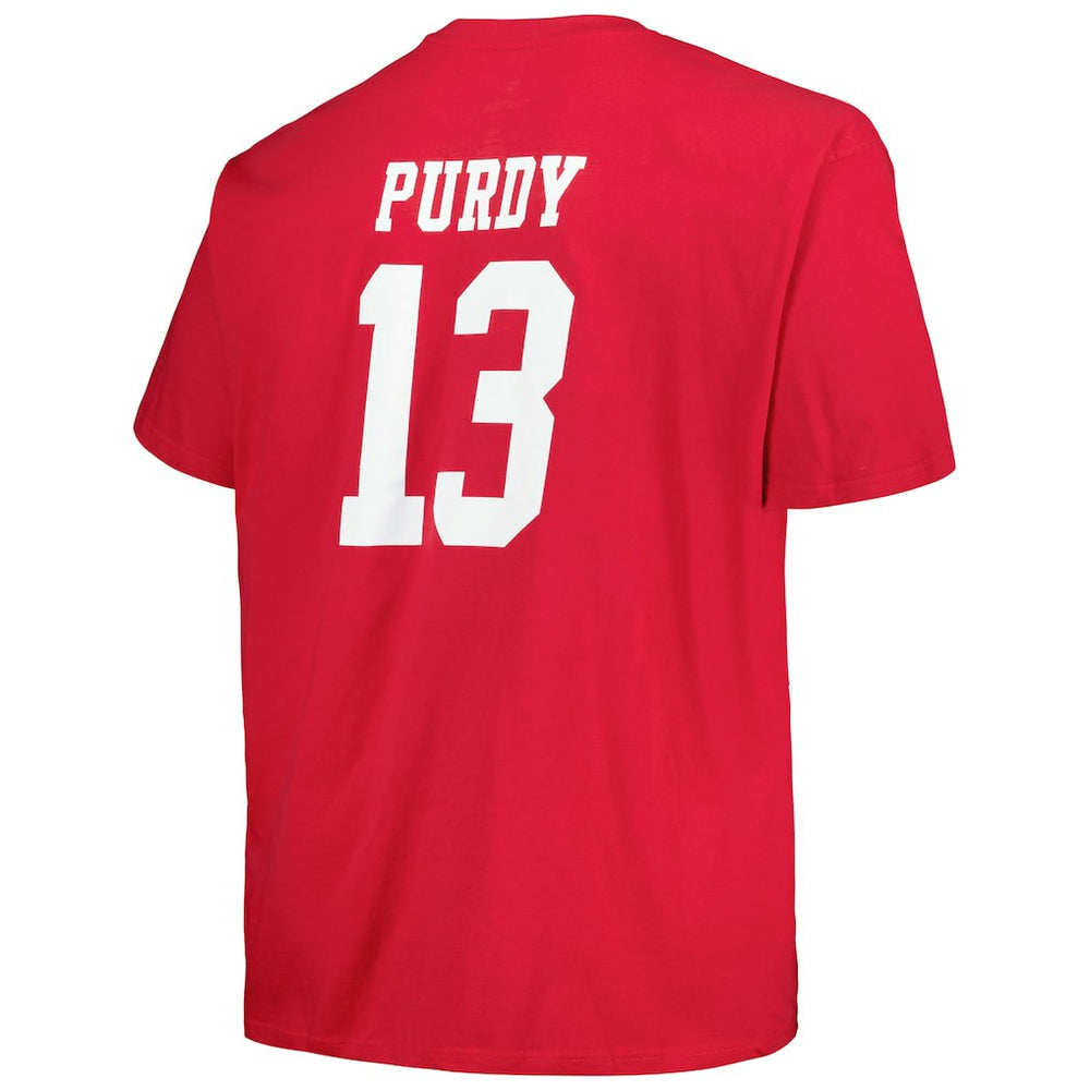 Fanatics Brock Purdy San Francisco 49ers Big & Tall Player Name & Number T-Shirt Scarlet