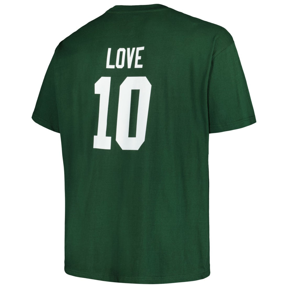 Fanatics Jordan Love Green Bay Packers Big & Tall Player Name & Number T-Shirt Green
