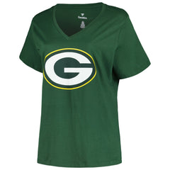 Fanatics Jordan Love Green Bay Packers Women's Plus Size Name & Number V-Neck T-Shirt Green
