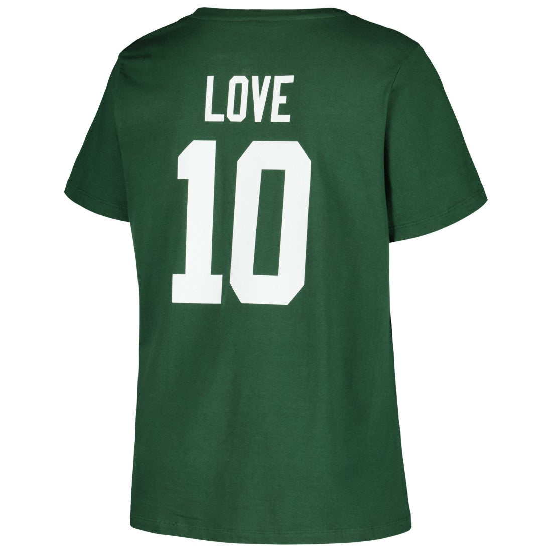 Fanatics Jordan Love Green Bay Packers Women's Plus Size Name & Number V-Neck T-Shirt Green