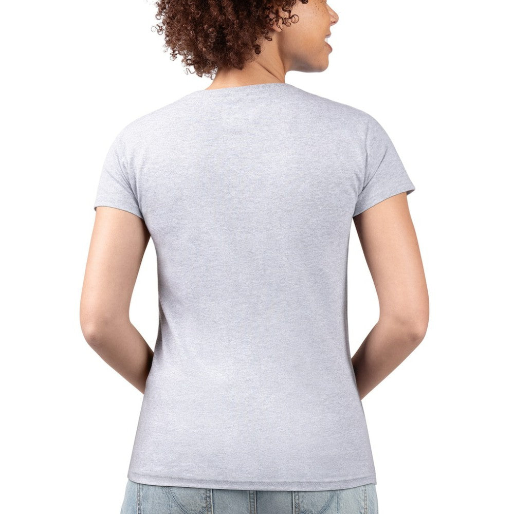 Colorado Rockies G-III 4Her by Carl Banks Women's Super-Slim Fit Lightweight City Graphic V-Neck T-Shirt - Heather Gray - MLB on Sale