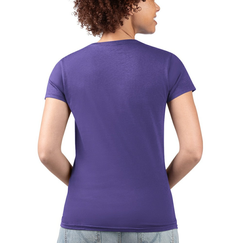 Colorado Rockies G-III 4Her by Carl Banks Women's Super-Slim Fit Lightweight City Graphic V-Neck T-Shirt - Purple - MLB Sale
