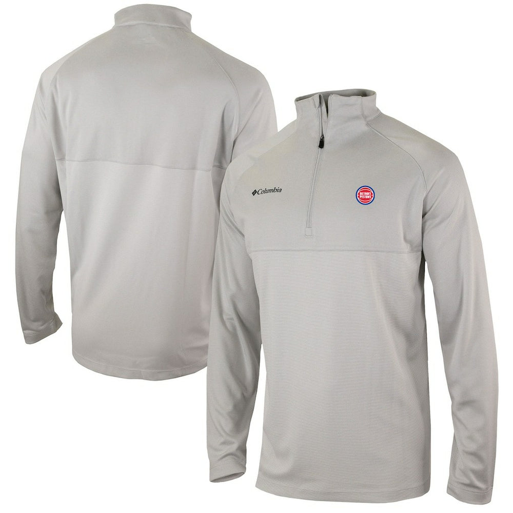 Detroit Pistons Omni-Wick Rockin' It Quarter-Zip Pullover Top for sale Heather Gray | Columbia online