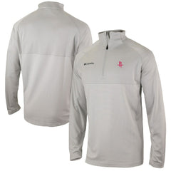 Houston Rockets Omni-Wick Rockin' It Quarter-Zip Pullover Top for sale Heather Gray | Columbia Lifestyle