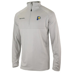 Indiana Pacers Omni-Wick Rockin' It Quarter-Zip Pullover Top Heather Gray | Columbia discount