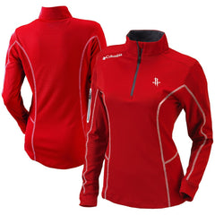 Houston Rockets Women's Omni-Wick Shotgun Quarter-Zip Pullover Top for sale Red | Columbia Near Me