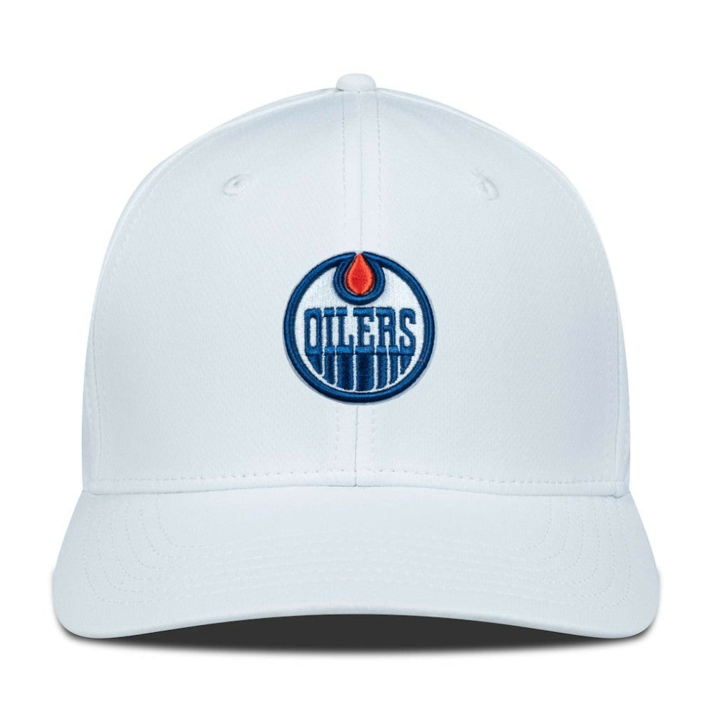 Edmonton Oilers Levelwear Rise Flex Hat - White - NHL 200656707