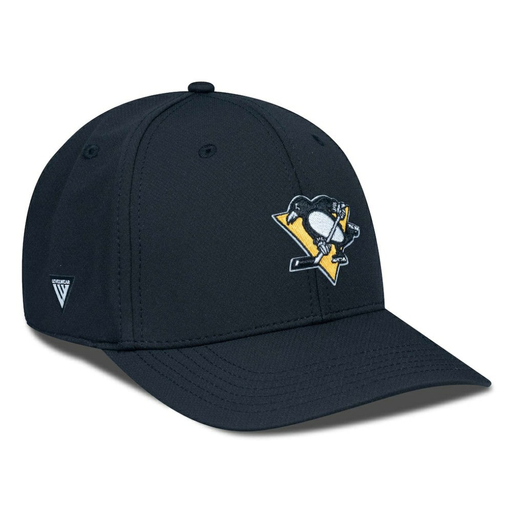 Pittsburgh Penguins Levelwear Rise Flex Hat - Black - NHL 200656712