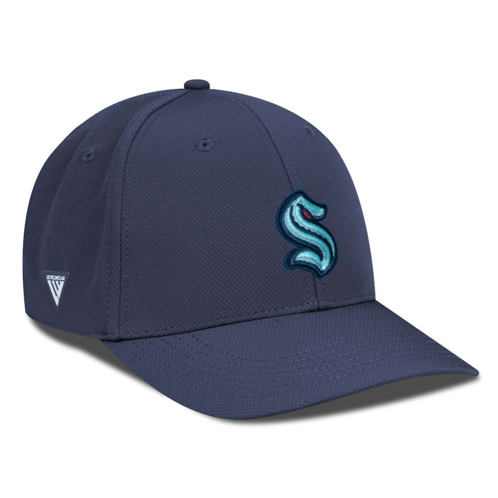 Seattle Kraken Levelwear Rise Flex Hat - Navy - NHL 200656713