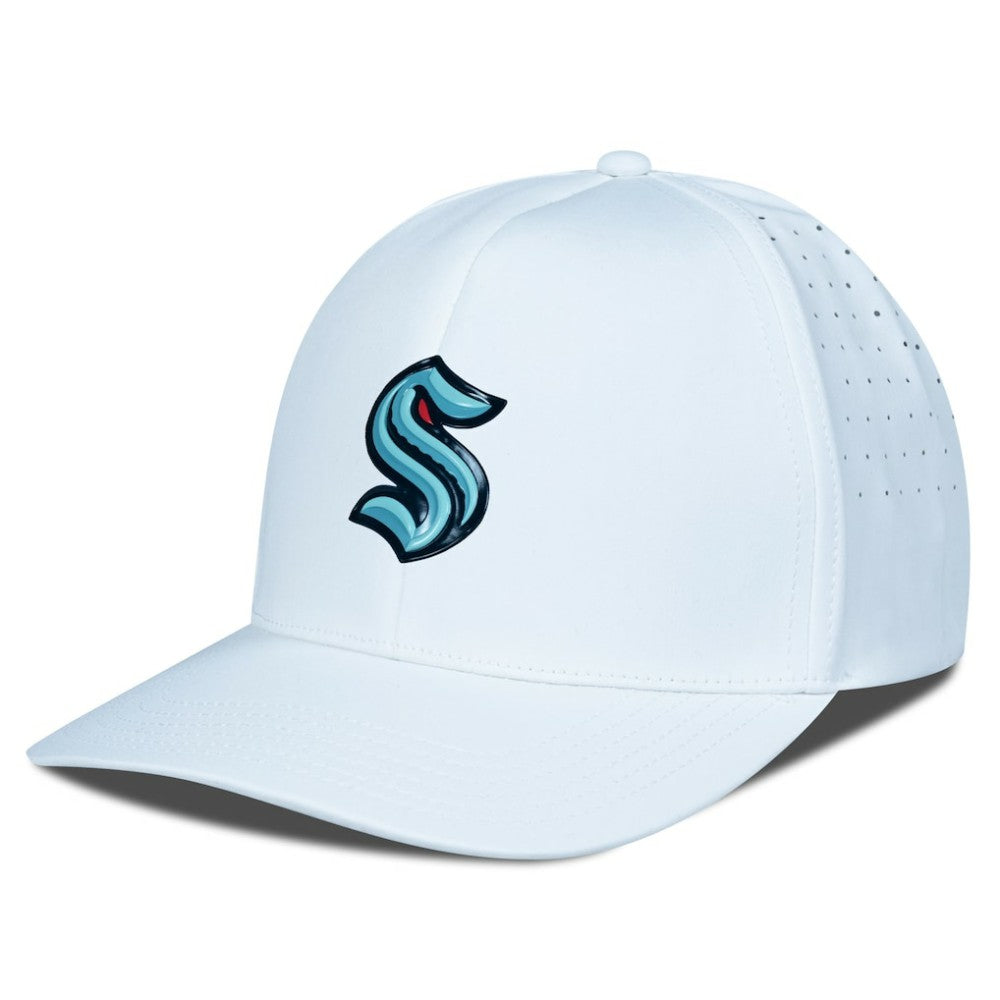 Seattle Kraken Levelwear Zeta Flex Hat - White - NHL 200656766