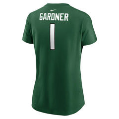 Nike Sauce Gardner New York Jets Women's Player Name & Number T-Shirt Green