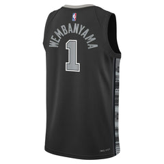 Victor Wembanyama San Antonio Spurs Jordan Brand Youth Swingman Jersey Statement Edition Black