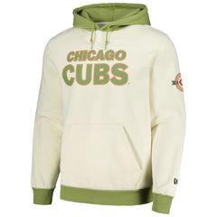 Chicago Cubs New Era Color Pop Pullover Hoodie - Cream/Green - New Era Online
