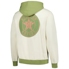 Houston Astros New Era Color Pop Pullover Hoodie - Cream/Green - New Era Lifestyle