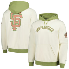San Francisco Giants New Era Color Pop Pullover Hoodie - Cream/Green - New Era on Sale