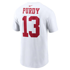 Nike Brock Purdy San Francisco 49ers Player Name & Number T-Shirt White