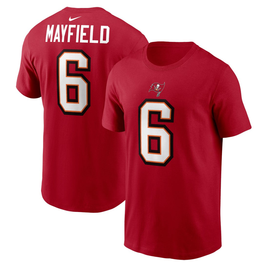 Nike Baker Mayfield Tampa Bay Buccaneers Player Name & Number T-Shirt Red