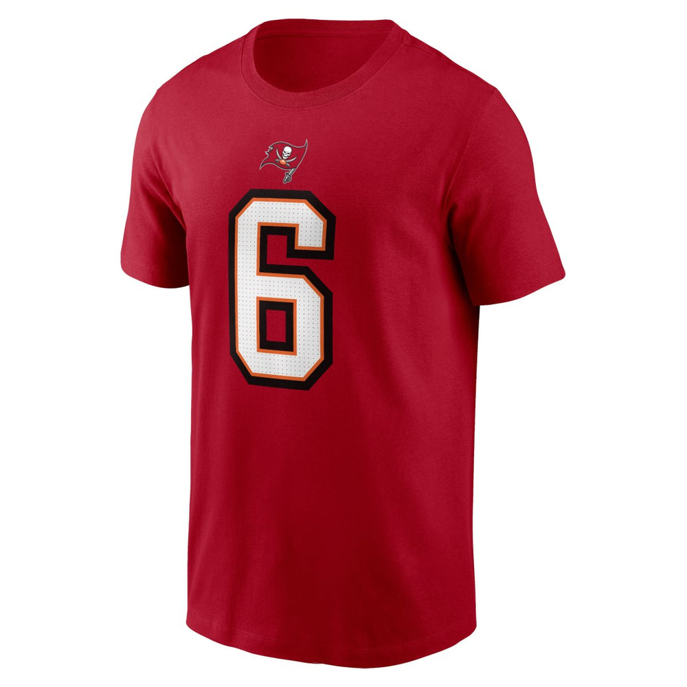 Nike Baker Mayfield Tampa Bay Buccaneers Player Name & Number T-Shirt Red