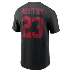 Nike Christian McCaffrey San Francisco 49ers Player Name & Number T-Shirt Black