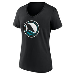 San Jose Sharks Fanatics Women's Alternate Graphic T-Shirt - Black - NHL 200665477