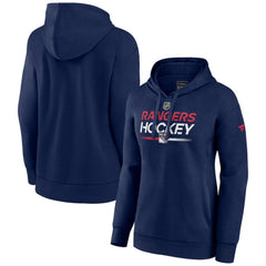 New York Rangers Fanatics Women's Alternate Wordmark Fleece Pullover Hoodie - Navy - NHL 200665517