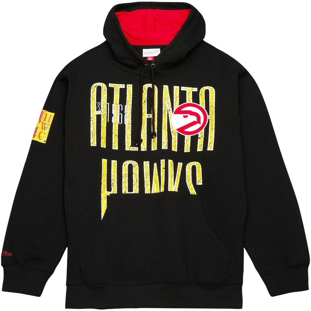 Atlanta Hawks Hardwood Classics OG 2.0 Pullover Hoodie Black | Mitchell & Ness
