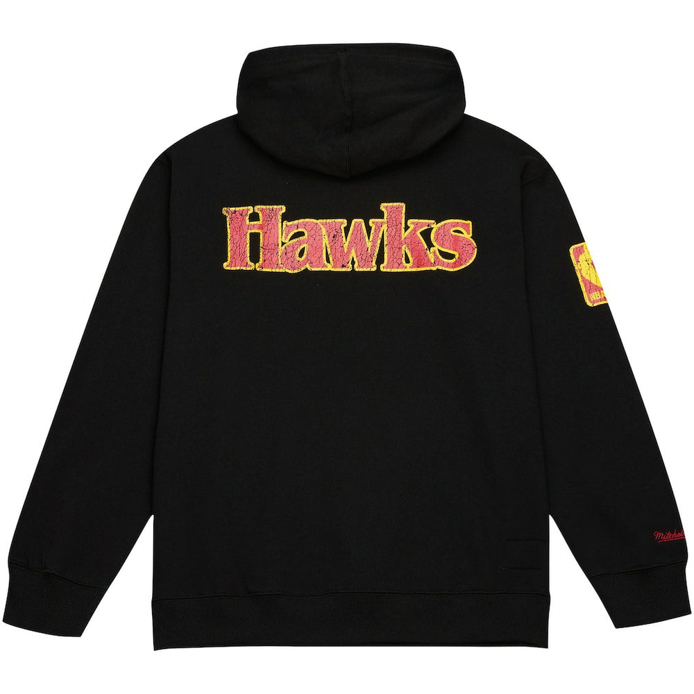 Atlanta Hawks Hardwood Classics OG 2.0 Pullover Hoodie Black | Mitchell & Ness