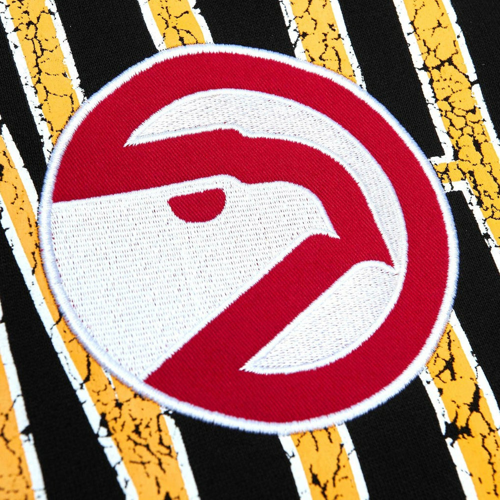 Atlanta Hawks Hardwood Classics OG 2.0 Pullover Hoodie Black | Mitchell & Ness
