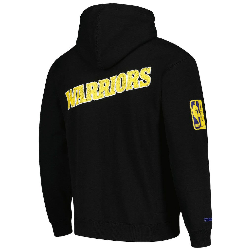 Golden State Warriors Hardwood Classics OG 2.0 Pullover Hoodie for sale Black | Mitchell & Ness discount