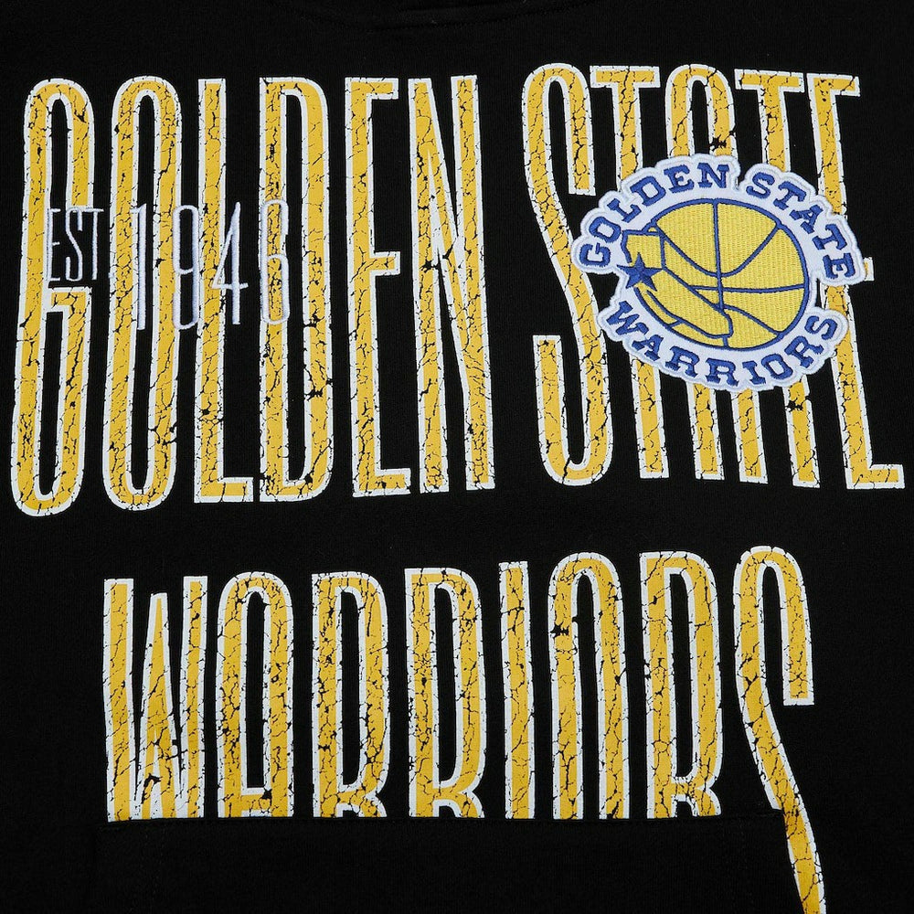 Golden State Warriors Hardwood Classics OG 2.0 Pullover Hoodie for sale Black | Mitchell & Ness discount